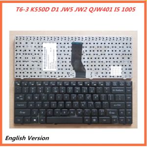 Toetsenboards Laptop Engels toetsenbord voor Hasee T63 K550D D1 JW5 JW2 QJW401 I5 1005 Notebook vervangende lay -out toetsenbord