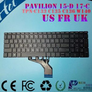 Toetsenboards laptop toetsenbord voor HP 15DA 15dB 15DX DR CX 15CS 15CW 250 255 G7 15SDU 15SDY TPNC133 C135 C136 C139 W140 WIT GRIJS