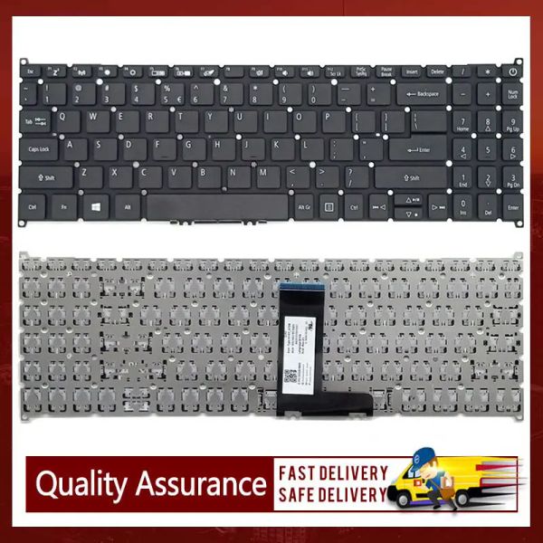 Teclados Reemplazo del teclado de la computadora portátil para Acer Aspire 3 A31542 55 N19C1 N18Q13 55G79XW/R5P7 Tecillos teclados