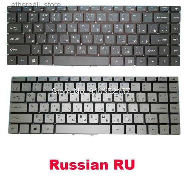 Teclados Laptop NO Teclado retroiluminado para Teclast F7 Plus F7S MB3181004 PRIDE-K3892 XS-HS105 YMS-0177-B Ruso RU SIN marco Nuevo Q231121