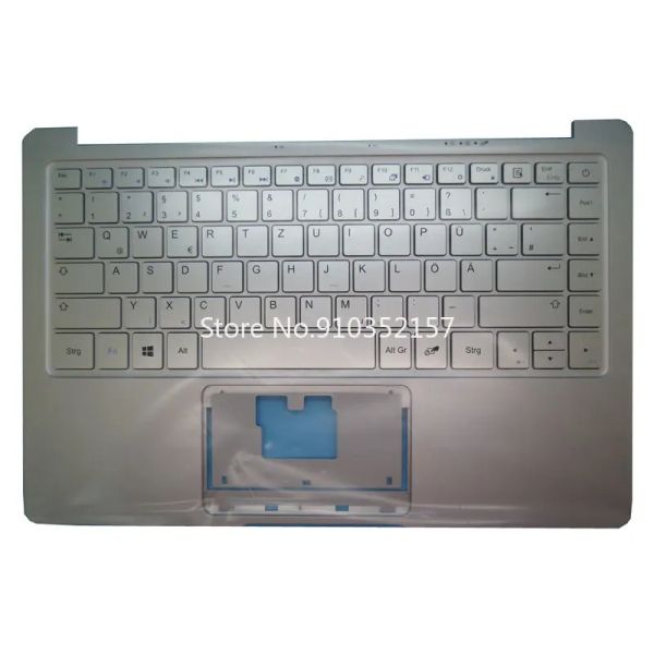 Clavier pour ordinateur portable Palmrest GR Clavier pour le cavalier pour ezbook x3 jpa10 allemand gr silver