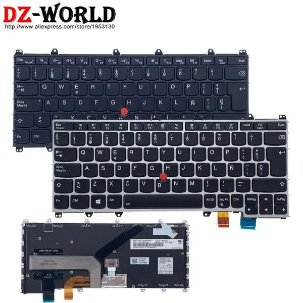 Teclados LAS LATIN SP Teclado español para Lenovo ThinkPad X380 S1 Yoga 260 370 3rd 4th Laptop 01AV726 01en396 00pa134 01AV719 01en389