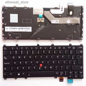 Claviers Latin LA/SP/FR/BR/UK nouveau clavier pour Lenovo Thinkpad Yoga 260 370 X380 YOGA260 disposition rétro-éclairé Q231121