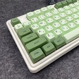 Claviers Matcha Keycaps japonais verts 123 touches xda Profil Dye sublimation pbt keycap pour MX Switch Keyboard mécanique Personnalisé DIY