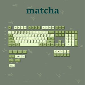 Toetsenboards Matcha Light Green Cute XDA KeyCaps Custom DIY PBT MX Switch Mechanische toetsenbord Keycap Anne Pro 2 GK61 Japanse THAI T230215