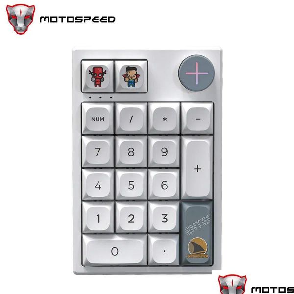 Claviers Motospeed Darmoshark K3 Pro Bluetooth clavier mécanique numérique sans fil P 19 touches clavier numérique pour ordinateur portable 231117 Drop De Dhi9I