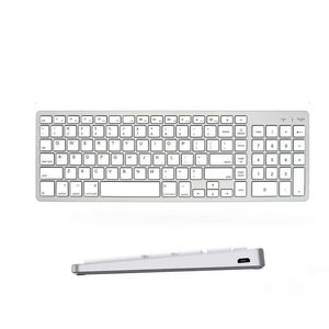 Claviers Clavier sans fil Bluetooth multi-appareils tablette clavier sans fil Compatible Windows Mac OS iOS Android pour Macbook Air iMac T230215