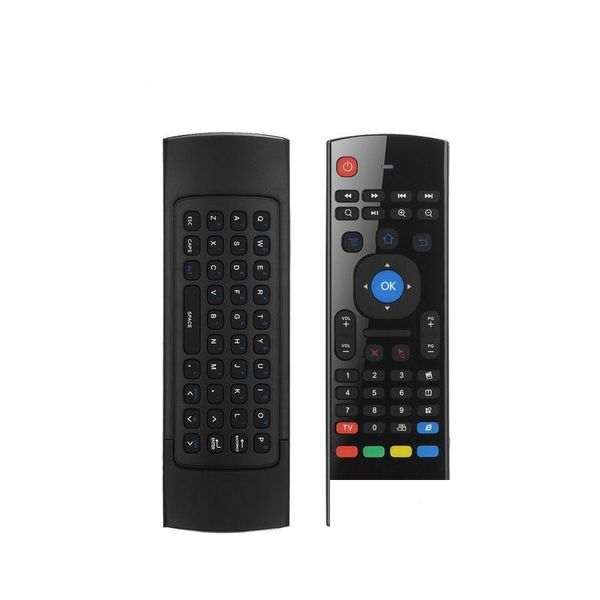 Teclados Mx3 2.4G Controlador de teclado inalámbrico Control remoto Air Mouse para Smart Android 7.1 TV Box X96 Mini S905W Tx3 Tvbox Drop de Dhoyp