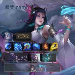 Клавиатуры Nami колпачки для клавиш League of Legends колпачки для игровых клавиш OEM-профиль 12 клавиш колпачки для клавиш с красителем PBT YQ240123