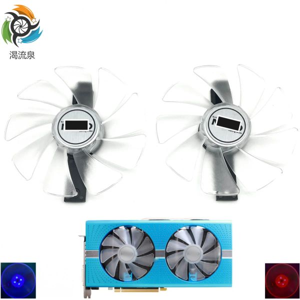 Claviers Nouveaux ventilateurs de refroidissement CF1015H12D FD10015M12D pour Sapphire RX470 RX590 RX580 RX480 RX570 Nitro Special Special Graphics Card Fab