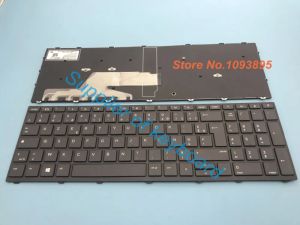 Toetsenborden nieuw voor HP Probook 450 G5,455 G5,470 G5.650 G4.650 G5 Laptop Azerty Frans Keyboard Zwart/Silver Frame No Trackpoint