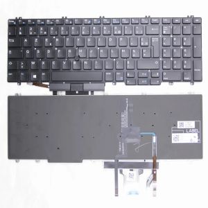 Toetsenborden nieuw Frans/US/Azerty -toetsenbord voor Dell Precision 7530 7730 E7530 M7530 7740 7540 5540 0NHJ6Y PK1326J2B17 17H86LHA02