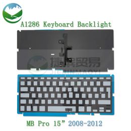 Claviers nouvel ordinateur portable A1286 US UK Keyboard rétro-éclairage pour Apple MacBook Pro 15 "Light Back Back 2008 2009 2011 2012 Année