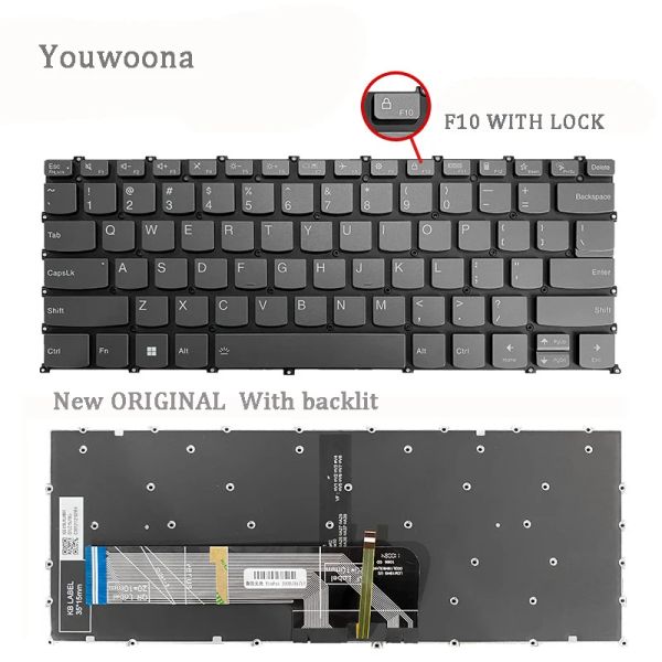 Claviers Nouveau clavier d'ordinateur portable d'origine pour Lenovo Thinkbook 14 14S 14P G2 G3 ITL / ARE / ACH / ACL