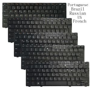 Teclados Nuevos portugueses/EE. UU./Russian/French/Brasil Teclado para Dell Inspiron 5423 14Z5423 14Z 3360 1618L 13Z5323 5323 Vostro 3360 V3360