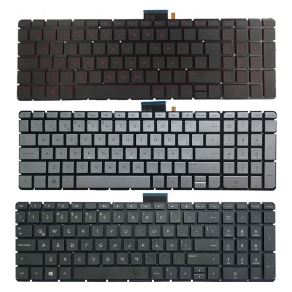 Claviers Nouveaux clavier espagnol / latin pour HP Pavilion 15as 15Tas 15ae 15AH 15AW 15TAE 15BC 15AX 15AN 15BK 15AB 15ZAB