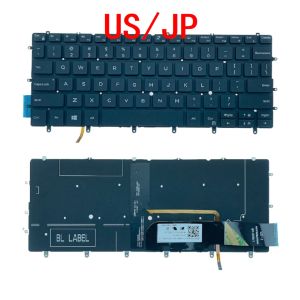 Teclados Nuevos EE. UU. Teclado de retroiluminación de la computadora portátil de Japón para Dell XPS 13 9380 9370 7390 Reemplazo de PC de cuaderno