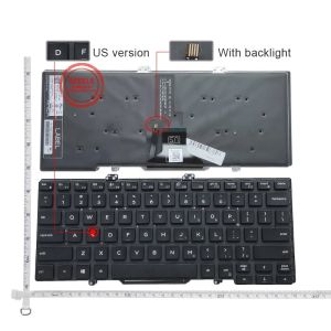 Claviers Nouveau clavier d'ordinateur portable américain pour Dell Latitude 3400 5400 5401 7400 Clavier noir anglais Backlit 03J9FC