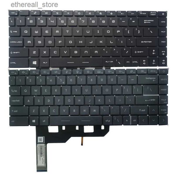 Teclados Nuevo teclado para portátil de EE. UU. PARA Msi Modern 14 MS-14D3/MS-14D2/MS-14D1 MS-14DK Modern 15 MS-1552 155K MS-1551 Q231121