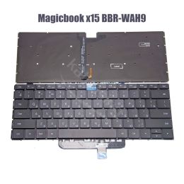 Clavards New US Russian Clavier pour Honor Magicbook x15 BBRWAH9, X14 NBRWAH9 NBRWAI9 MAGICBOOK PRO HYLRWFQ9 HYLWFQ9 avec rétro-éclairé