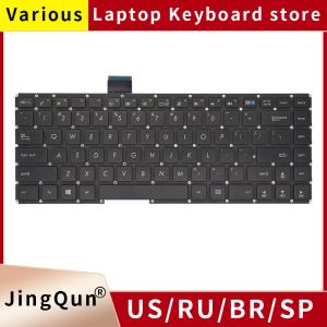 Toetsenboards Nieuw Amerikaans Russische laptoptoetsenbord voor ASUS S400 S400C S400CB X402 X402C F402 F402C V451L S451 S451L S451LB S451E S400CA X402CA X402CA