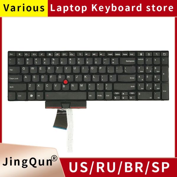 Teclados Nuevos EE. UU. Russian Laptop Keyboard para Lenovo ThinkPad IBM E520 E520S E525 0A62075 04W0872