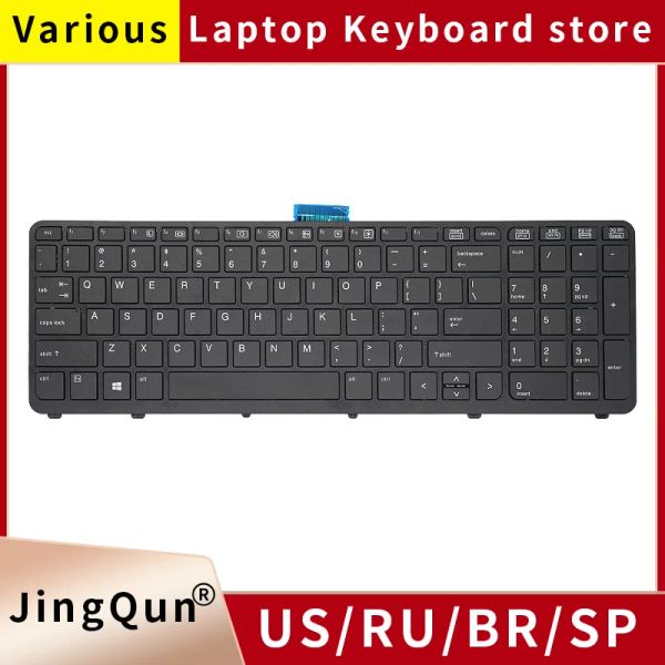 Teclados Nuevos EE. UU. Russian Laptop Keyboard para HP ZBOOK 15 G1 G2 ZBOOK 17 G1 G2 HSTNC77C 733688001