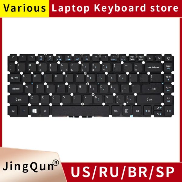 Teclados Nuevos EE. UU./SP Inglés Rusia Russian Keyboard para Acer Aspire E14 K4000 T4000 N15C1 E5475G E5473G Travelmate P249M P249MG TMP248