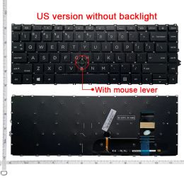 Toetsenboards Nieuw US UK -toetsenbord voor achtergrondverlichting voor HP EliteBook 840 G7 845 G7 840 G8 845 G8 Zbook Firefly 14 G7 Laptop English