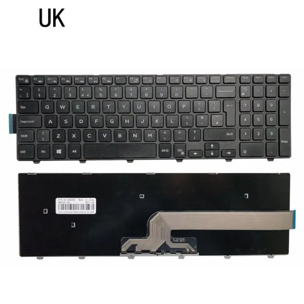 Claviers New US / UK / SP Clavier pour Dell Inspiron 15 5557 5555 7748 3548 3568 3543 17 5478