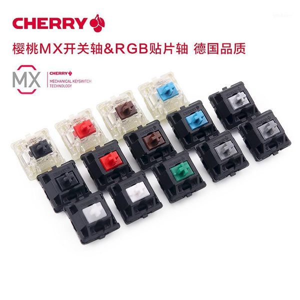 Claviers Original Cherry MX clavier mécanique interrupteur argent rouge noir bleu marron gris axe arbre 3 broches Clear1