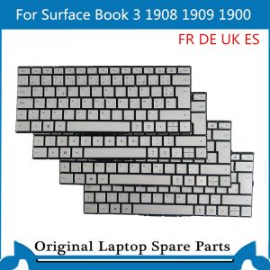 Claviers Clavier d'origine pour Microsoft Surface Book 3 1900 1908 1909 13,5 pouces uk de fr fr azerty es