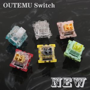 Claviers Outemu New Holy Panda Commutateurs mécaniques Clavier de pêche silencieux Interrupteur de pêche silencieux 3pin Tactile Tactile similaire RGB GAMING MX Switch