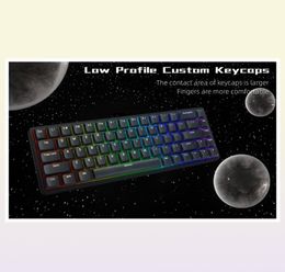 Keyboards Keycaps de profil bas personnalisé 117 touches XVX Horizon pour 60 65 75 100 Cherry Gateron MX commutateurs Clavier 221023216241