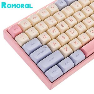 Claviers PBT Keycaps 132 touches rose mignon Keycaps colorant-Sublimation touches XDA profil Keycap ensemble pour 61/64/68/87/96/104/108/114 clavier L240105