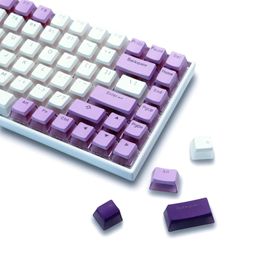 Claviers PBT OEM profil 165 touches Pudding Keycaps Double S rétro-éclairé Keycaps pour Cherry MX commutateur clavier mécanique rvb Gamer clavier 231025