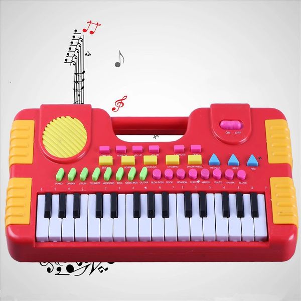 Teclados Piano 31 teclas Niños Bebé Juguetes musicales Niños Instrumento portátil Teclado electrónico Educativo para niña 231122