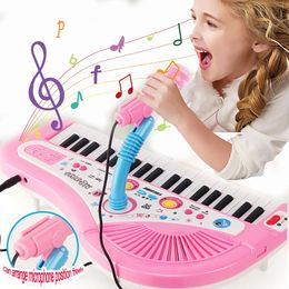 Toetsenborden Piano 37 Key Elektronisch toetsenbord voor kinderen met microfoon Muziekinstrument Speelgoed Educatief speelgoed Cadeau Kinderen Meisje Jongen 231128