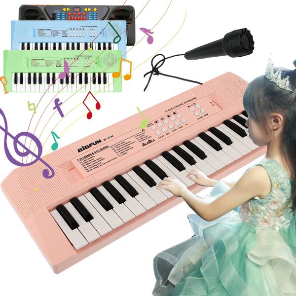 Claviers Piano 37 touches enfants clavier de Piano électronique 25/13 clavier clavier orgue jouets éducatifs Instrument de musique enfants garçon fille cadeaux 231206
