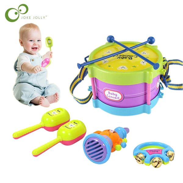 Claviers Piano 5 pièces 4 pièces enfants tambour trompette jouet musique Percussion Instrument bande Kit apprentissage précoce éducatif bébé enfants cadeau 231218