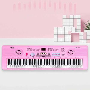 Claviers piano baby music sound toys 61 clé de piano électronique numérique professionnel avec microphone clavier numérique adulte et enfant instrument de musique jouet wx5.21