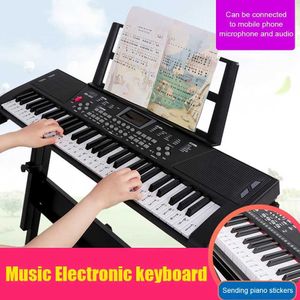 Claviers Piano Baby Music Sound Toys 61 Key USB Numeric Clavier Piano Professional Childrens Music Electronic Piano Portable WX5.2165654