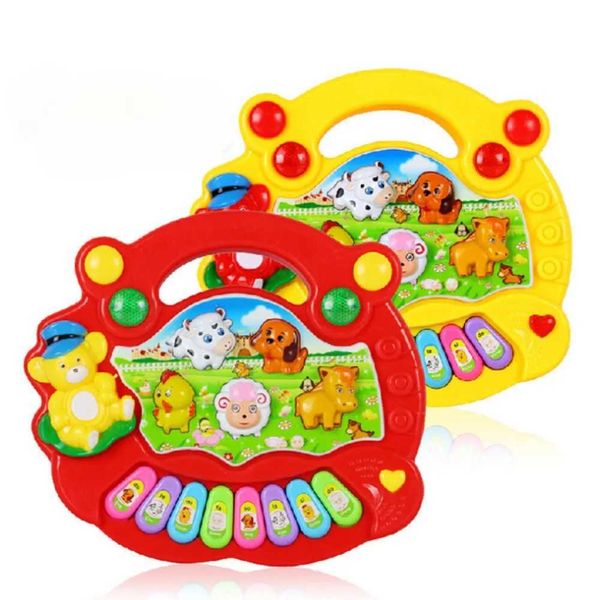 Tecillos Piano Baby Music Toys Toys Baby Music Toys with Animal Sounds Childrens Piano Keyboards Electric Flash Music WX5.2148552