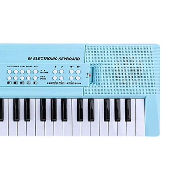 Tecillos Piano Baby Music Toys Sound Toys Electronic Piano Keyboard Instrument Juguete 61 Clave con micrófono Año Nuevo Digital WX5.21524159