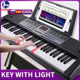 Teclados piano música baby sound juguetes música teclado profesional controlador midi electrónica sintetizador de música de piano número 61 instrumento de órgano de teclas wx5.21