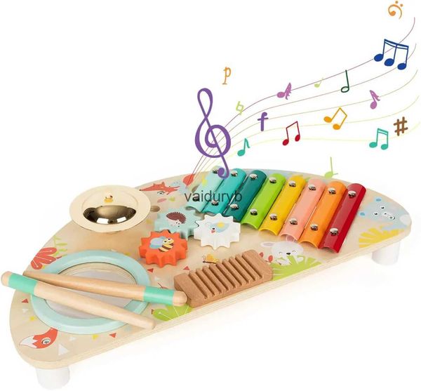 Claviers Piano Jouets pour bébé Instruments de musique Ensemble musical Montessori en bois tout-en-un pour 1 2 3Yvaiduryb