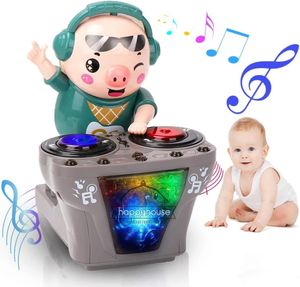 Claviers Piano Électronique DJ Lumière Musique Danse Cochon Jouet Jouets Musicaux Mignon Swing Danse Piggy Jouet avec Musique LED Lumières Jouet Musical pour Enfants 231031