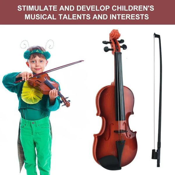 Claviers Piano Simulation Instrument de musique Corde réglable Jouer Violon Jouets pour enfants pour enfants débutants Jouets éducatifs Couleurs aléatoires 231031