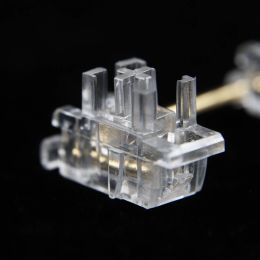 Tecillos Montados de estabilizadores transparentes transparentes Axis Cable de oro 7U 6.25U 2U 6U para teclas de modificador de teclado mecánico