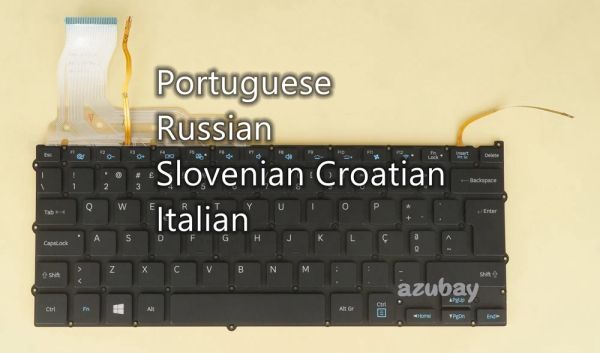 Teclados portugueses ruso esloveniano sv croata teclado italiano para samsung np940x3g np940x3f np940x3k 940x3g 940x3f 940x3k, retroiluminado